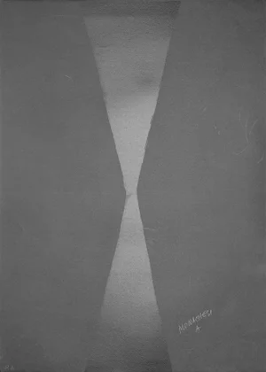 Black Hourglass - 20th Century - Sante Monachesi - Serigraph - Contemporary