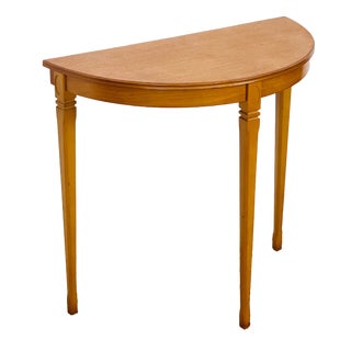 Vintage Teak Half-Moon Console Table from Legate Furniture, 1970s For Sale