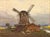 Konstantin Stoitzner, Landscape with Mills, Oil on Panel, Early 20th Century, Oil on Panel For Sale - Image 7 of 10