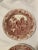 English Spode Archive Collection Red Transferware Plates, Castle & Caramanian, Set of 2 For Sale - Image 3 of 6