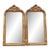Late 20th French Louis XVI Gold Beech Floor Mirrors Pair For Sale