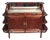 Large Art Nouveau Buffet in Mahogany and Embossed Leather For Sale