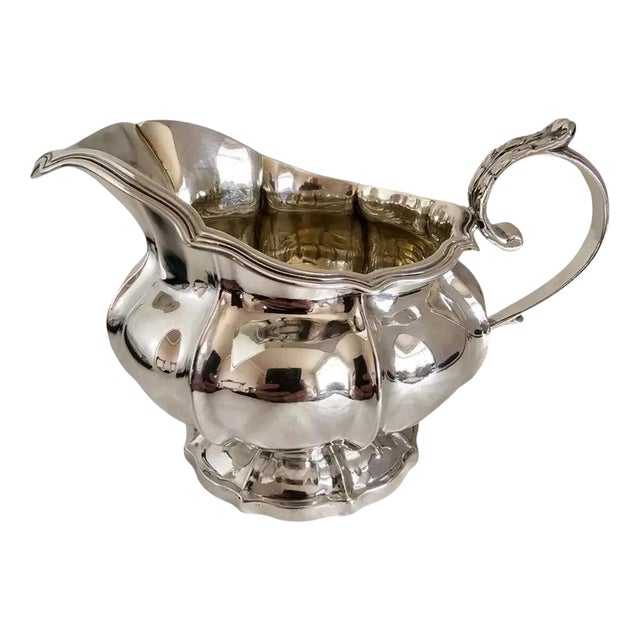 William Eaton William IV Sterling Silver Cream Jug, London, 1834 For Sale
