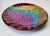 Late 20th Century Vintage Fiala Design Works Hand Painted Abstract Art Glass Plate For Sale - Image 5 of 10