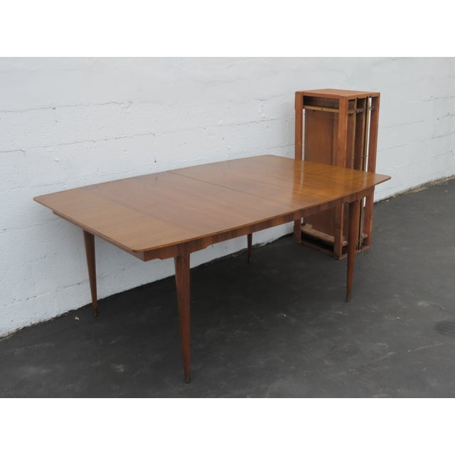 Mid Century Modern Extra Long Dining Table With 3 Leaves 6426 For Sale - Image 16 of 18