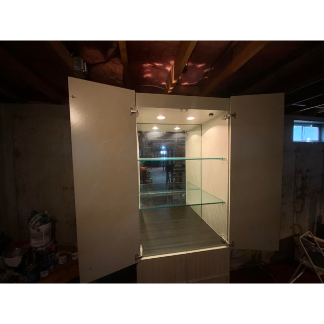Late 20th Century Ficks Reed Mirrored Glass Cabinet For Sale In New York - Image 6 of 11