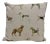 16" Square Pillow Decorated With Various Breeds of Attentive & Obedient Dogs - Made in Uk. For Sale