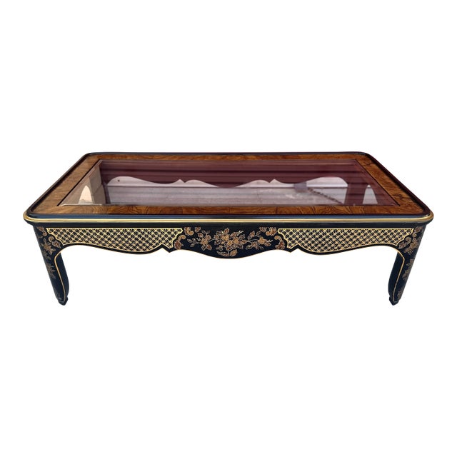 Drexel Heritage Et.Cetera Chinoiserie Rectangular Coffee Table For Sale