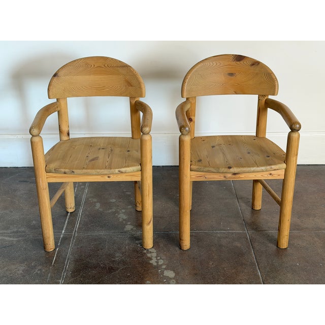 Vintage 1970s Rainer Daumiller Solid Pine Accent Chairs For Sale - Image 11 of 18