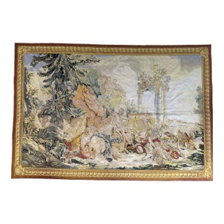 Large Early 1900s Belgium Tapestry With Mythological Scene For Sale