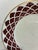 Art Deco Vintage Pickard Fine China Salad Plates, Set of 8, Burgundy & Gold Fan Pattern For Sale - Image 3 of 11