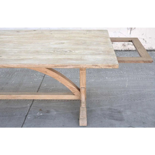 Not Yet Made - Made To Order Expandable Farm Table in Vintage Heart Pine by Petersen Antiques For Sale - Image 5 of 11