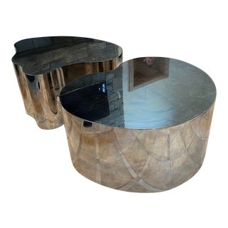 Silas Seandel Modern Biomorphic Coffee Table - 2 Pieces For Sale
