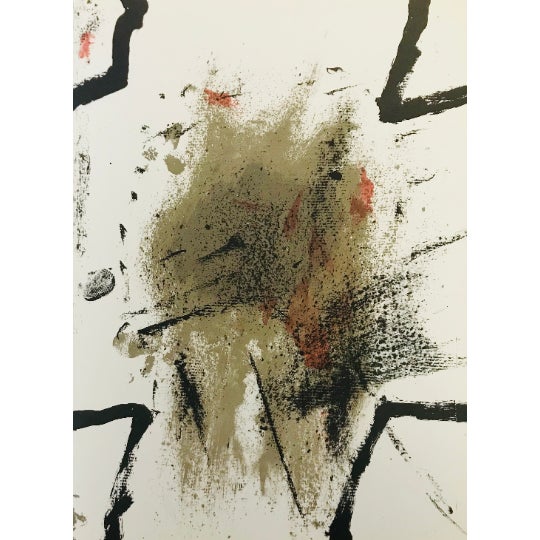 Artist: Antoni Tapies Country: Spain Title: Untitled – DM04175 Medium: Original Lithograph Marks: Not signed or numbered...