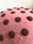 Pink Mushroom Ottoman in Wool Pink Dot - Large Dots For Sale - Image 8 of 13