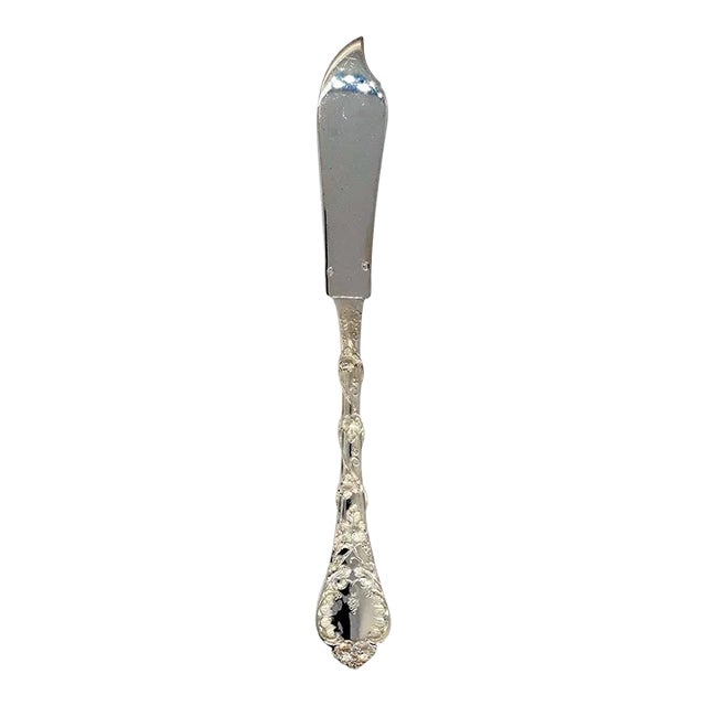 Early 21st Century French Odiot Demidoff Sterling Silver Fish Knife For Sale