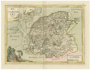 Map of Friesland, 1756