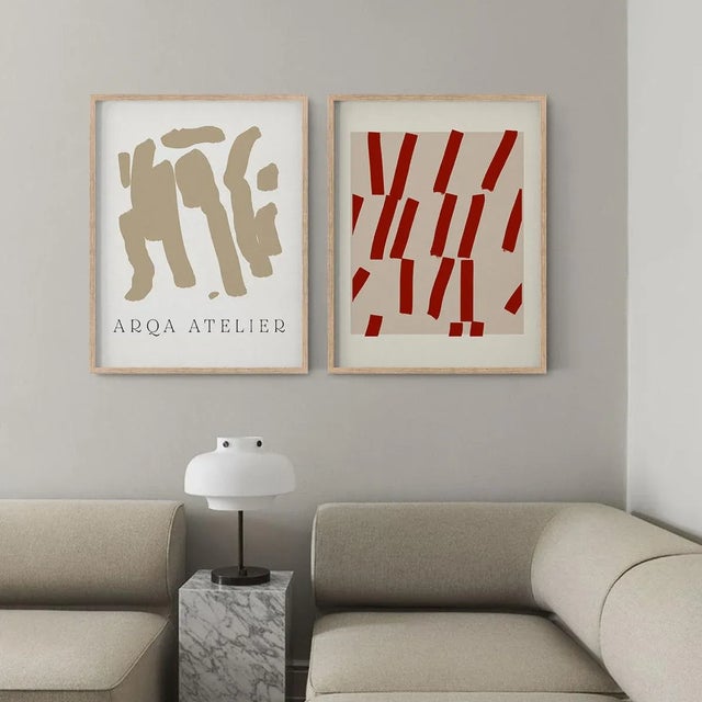 Contemporary Minimalist Abstract Giclee Prints - a Pair For Sale - Image 4 of 4