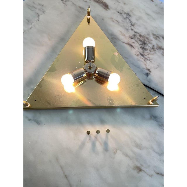 Large Triangular Wall Lamp in Murano Glass from La Murrina, 1980s For Sale - Image 11 of 18