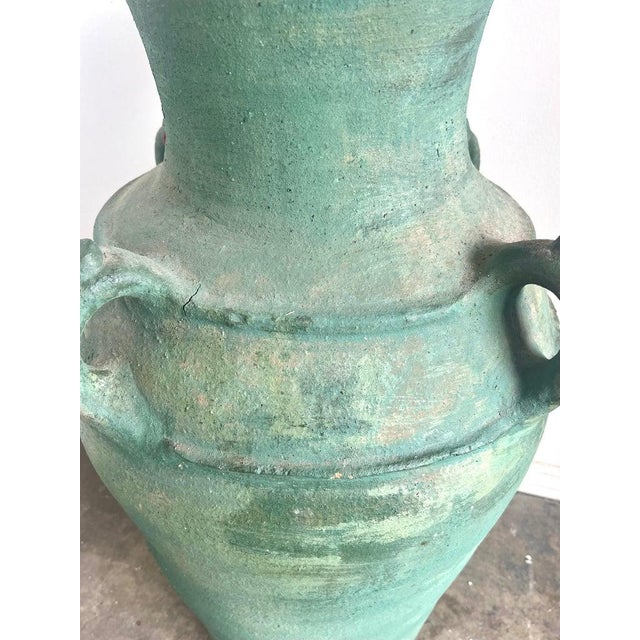 Distressed Italian Ceramic Urns, Glazed Finish, 1930s Roman Style For Sale - Image 13 of 17