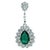 GIA Certified 14Ct Pear/Drop Zambian Emerald 7 Ct Diamond Earrings 18 Kt Gold For Sale - Image 18 of 18