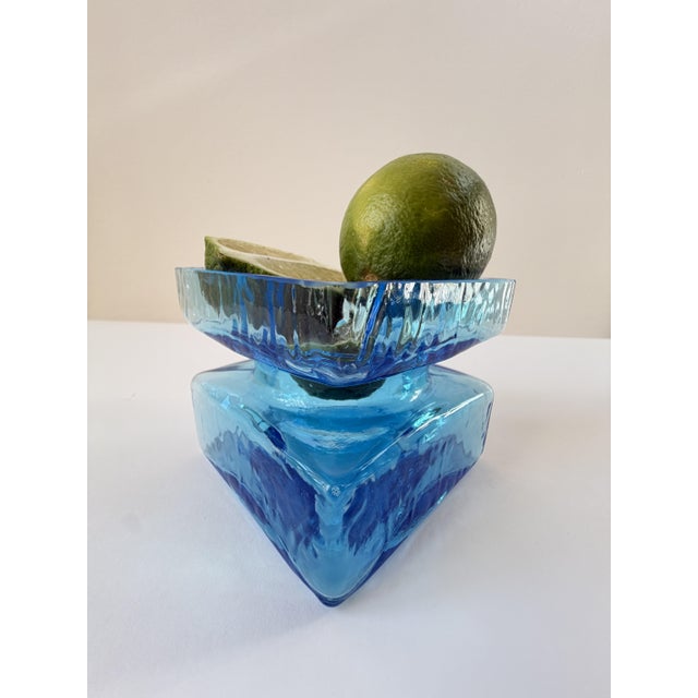 Aqua Blue Pala Glass Vase by Helena Tynell for Riihimäen Lasi, Finland, 1964 For Sale - Image 9 of 18