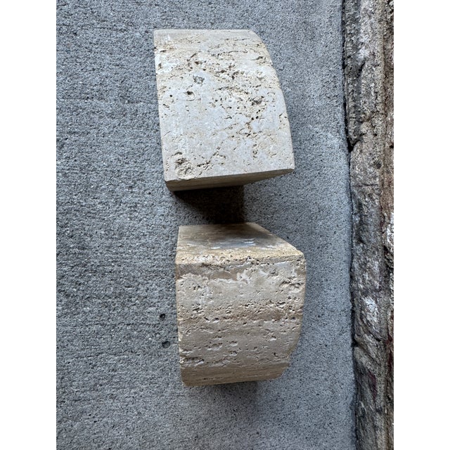 Pair of Vintage Travertine Bookends For Sale - Image 9 of 18