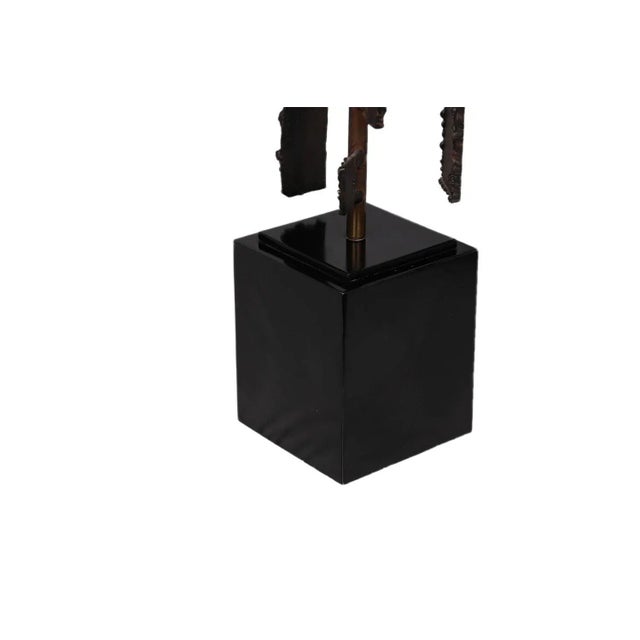 Mid Century Lamp Abstract Brutalist Welded Metal For Sale In Baltimore - Image 6 of 11
