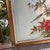 Large Mid-Century Chinese Silk Painting – Hand-Painted Bird & Peony Floral Composition in Ornate Frame - Signed by Unknown Artist For Sale - Image 4 of 12