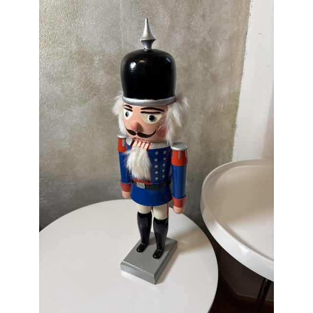 Mid-Century Modern Large Vintage Nutcracker from G.K.W., Erzgebirge, Germany, 1960s For Sale - Image 3 of 6