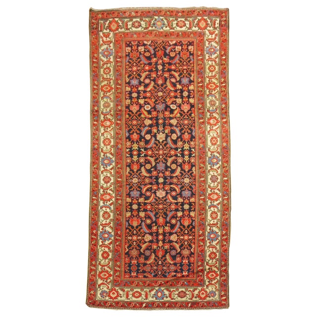 Vintage Persian Gallery Malayer Rug in Saturated Colors For Sale - Image 15 of 18