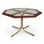 Vintage Brass and Glass Octagonal Dining Table For Sale - Image 9 of 9