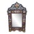 Vintage Moroccan Hand‑Painted Arched Mirror For Sale