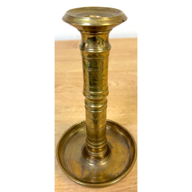 Pair of Russian Empire Brass Candlesticks with Drip Basins, circa 1790–1835 For Sale - Image 13 of 13
