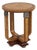 Maitland Smith Round Art Deco Burl Wood End Table For Sale