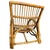Tan Restored MCM Rattan Double-Strand Half Moon Arm Lounge Chair For Sale - Image 8 of 10
