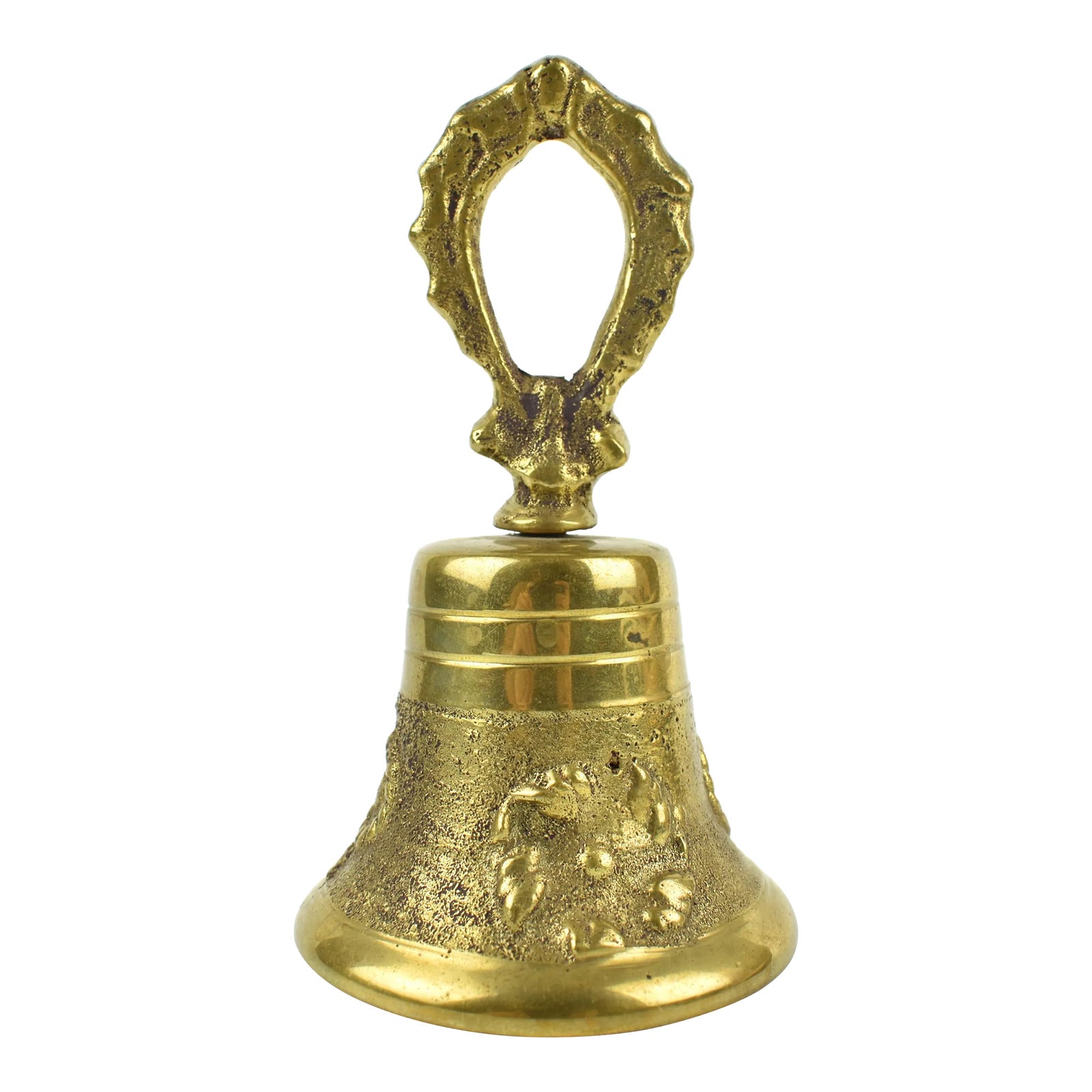 MidCentury Solid Brass Victorian Dinner Bell Chairish