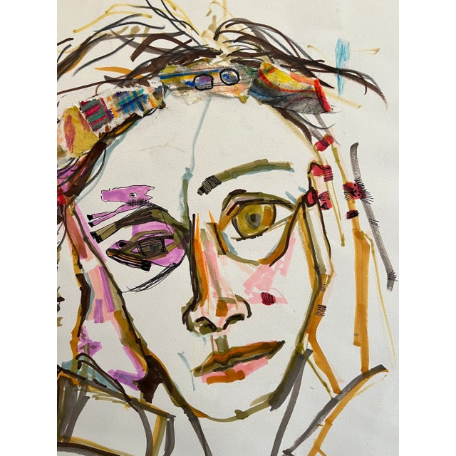 "Piara" Unframed Collage on Paper For Sale - Image 10 of 13