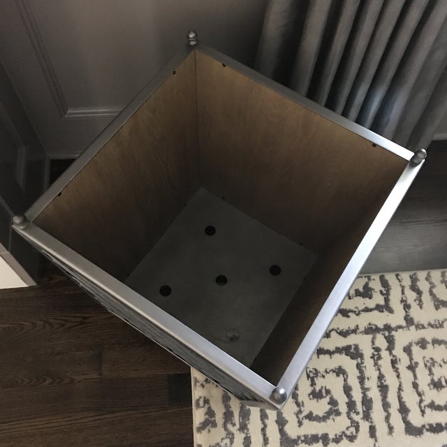Transitional Mirrored Indoor Planter For Sale - Image 3 of 4