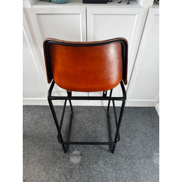 Industrial Vintage Industrial Bar Stools 72cm Seat – Original Patina – Set of 4 For Sale - Image 3 of 16