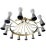 Mid-Century Modern 24 Light Circular Cone Chandelier, Lightolier For Sale - Image 9 of 12