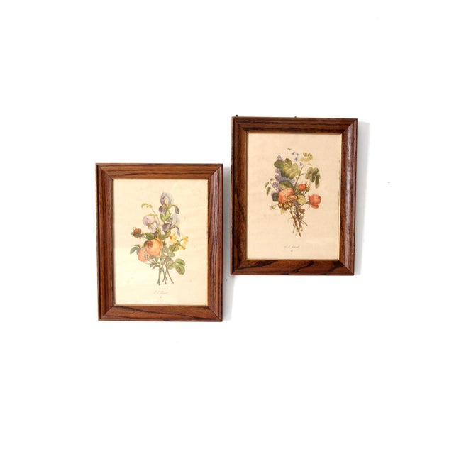 Mid 20th Century Vintage Framed Botanical Prints by Jl Prevost Set For Sale - Image 5 of 11