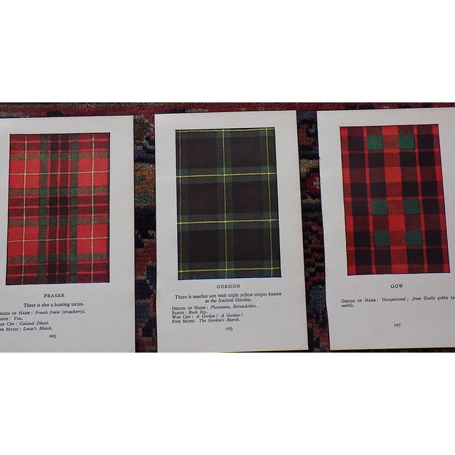 Mid 20th Century Vintage Mid 20th Century Scottish Tartan Lithographs - Set of 15 For Sale - Image 5 of 9