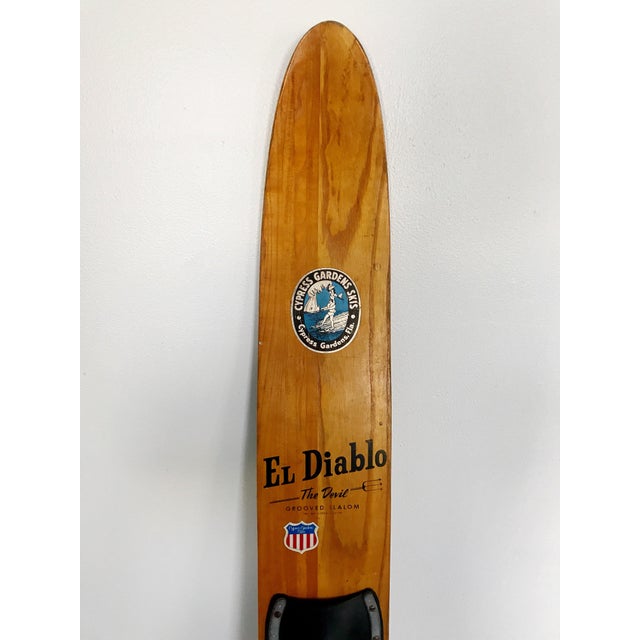 Vintage Waterski El Diablo Grooved Slalom Cypress Gardens Chairish