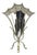 Contemporary Mediterranean Style Silver Gilt Iron Metal Mirror Fireplace Screen For Sale