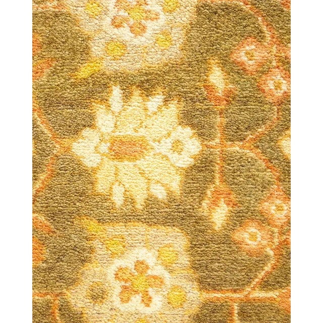 Traditional Mogul, One-of-a-Kind Hand-Knotted Area Rug in Green, 8' 4" x 10' 5" For Sale - Image 3 of 8