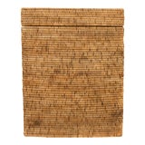 Artifacts Rattan Rectangular Hamper with Hinged Lid in Honey Brown For Sale