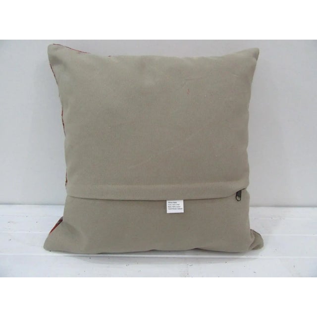 Contemporary Handmade Decorative Turkish Kilim Pillow Cover For Sale - Image 3 of 4