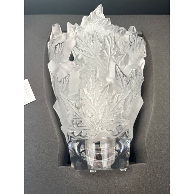 Transparent Lalique Champs-Élysées Vase For Sale - Image 8 of 8