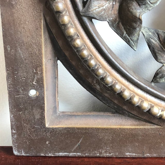 Bronze Late 19th-Century Cast Bronze Foliate Architectural Element For Sale - Image 8 of 12